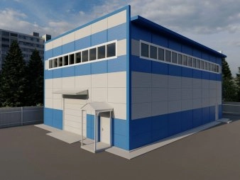 Склад из сэндвич-панелей