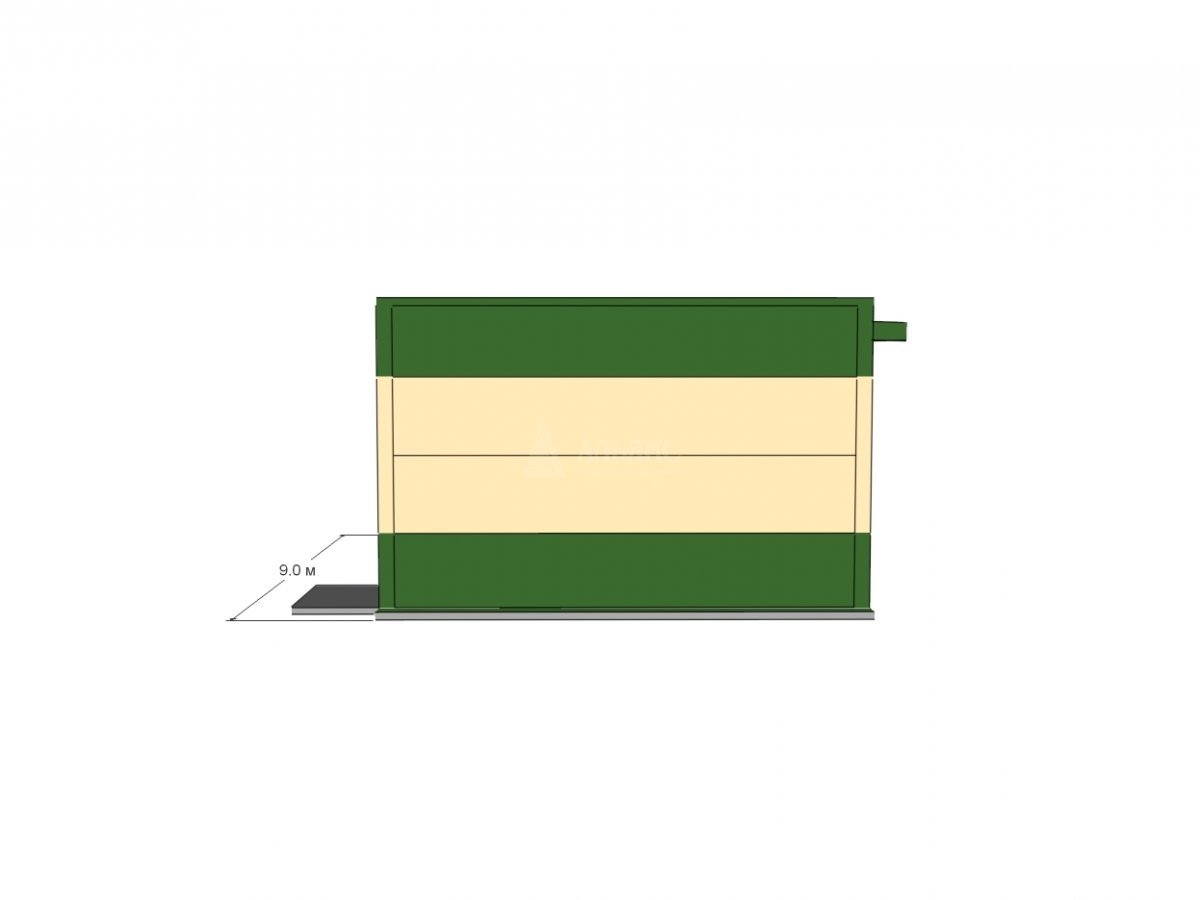 3D визуализация Павильон из сэндвич-панелей - фото 12