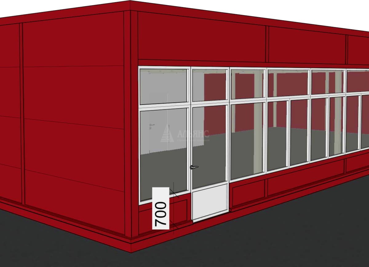 3D визуализация Проект павильона из сэндвич-панелей - фото 7