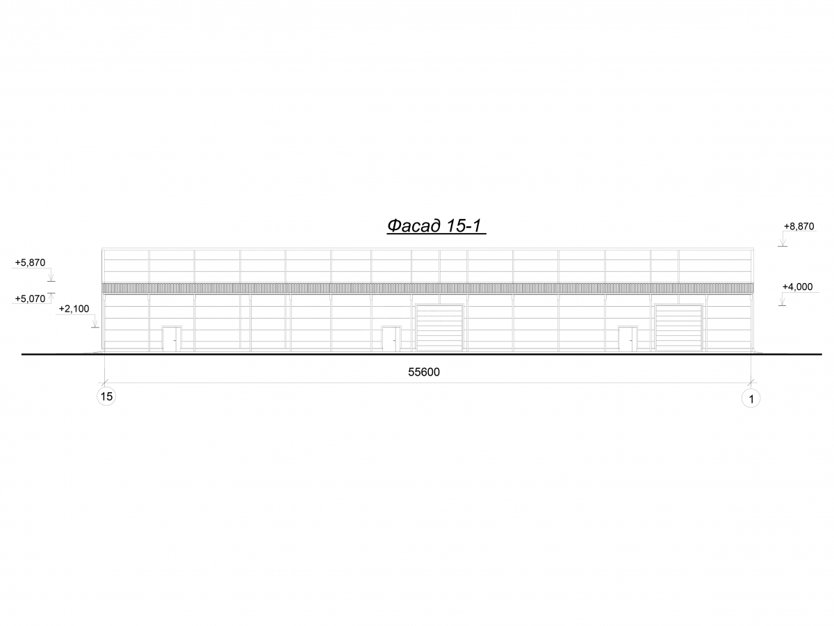 Планировка Каркасный склад из сэндвич-панелей -  фото 3