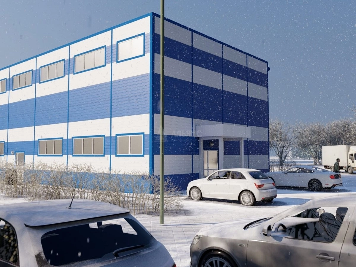 3D визуализация Торговый Центр из сэндвич-панелей - фото 5